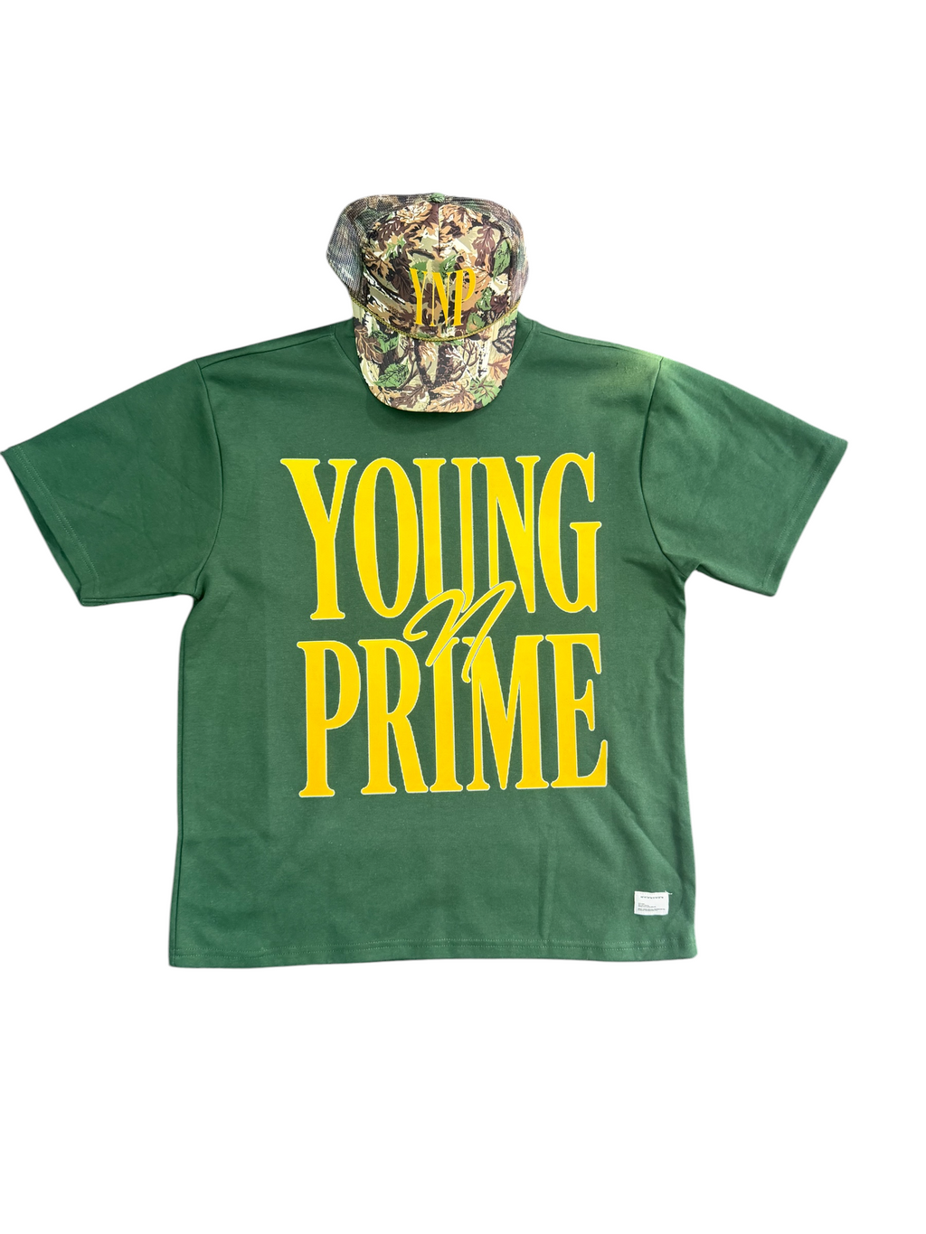 YNP TEE and Camo Hat