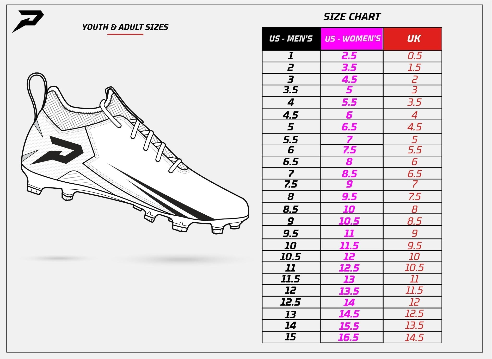 Phenom Elite Quantum Speed 2.0 Football Cleats - Black