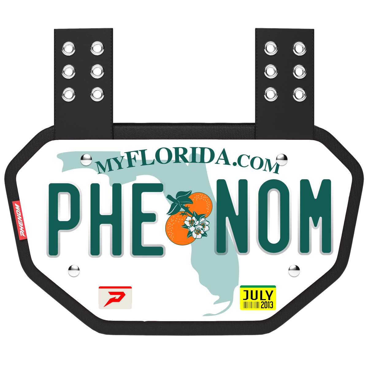 Phenom Elite Football Back Plate - Florida