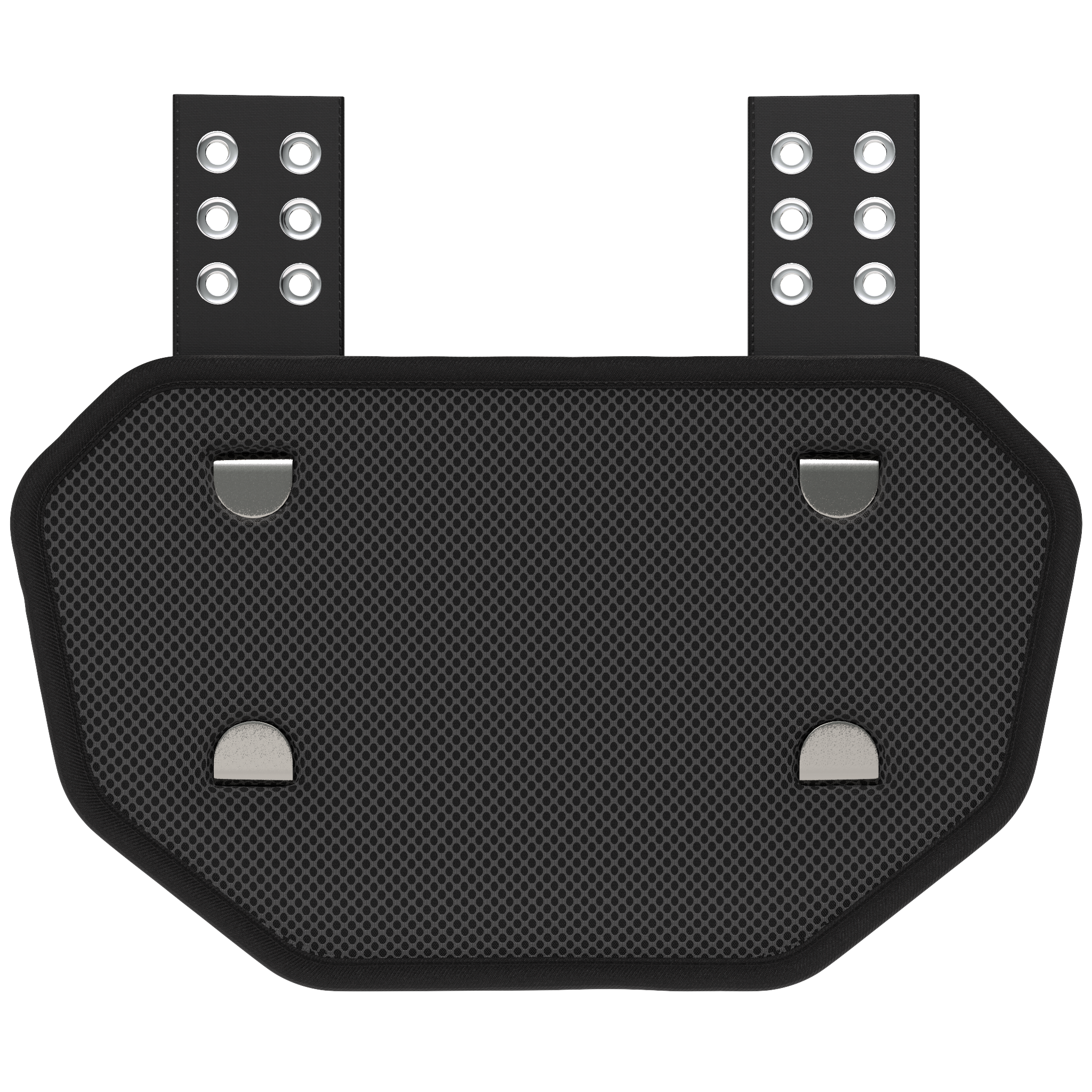 Phenom Elite Football Back Plate - Gold Rush Black