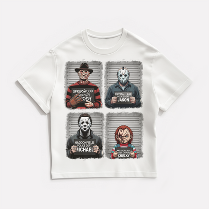Horror Legends Mugshot Graphic Tee