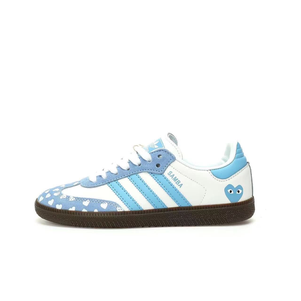 Samba *LightBlue* CDG Heart Edition Sneakers (Copy)