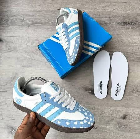 Samba *LightBlue* CDG Heart Edition Sneakers (Copy)