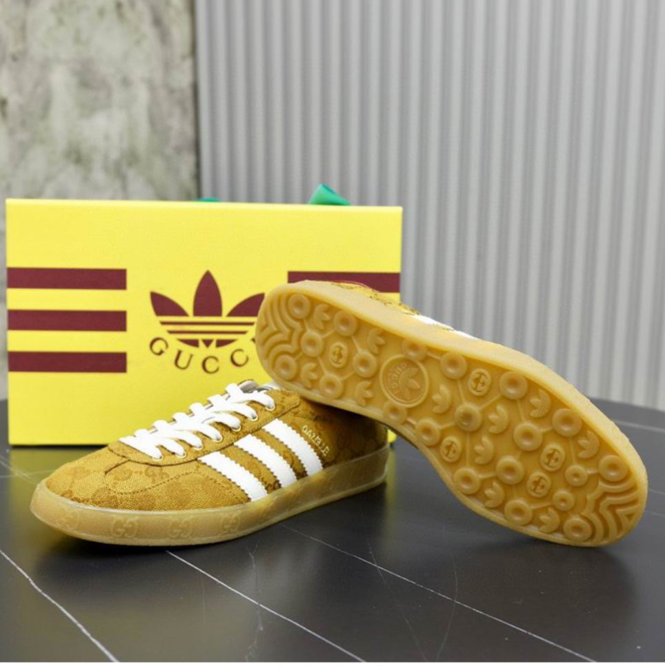 Adidas x Gucci Gazelle Sneaker Tan Monogram Women
