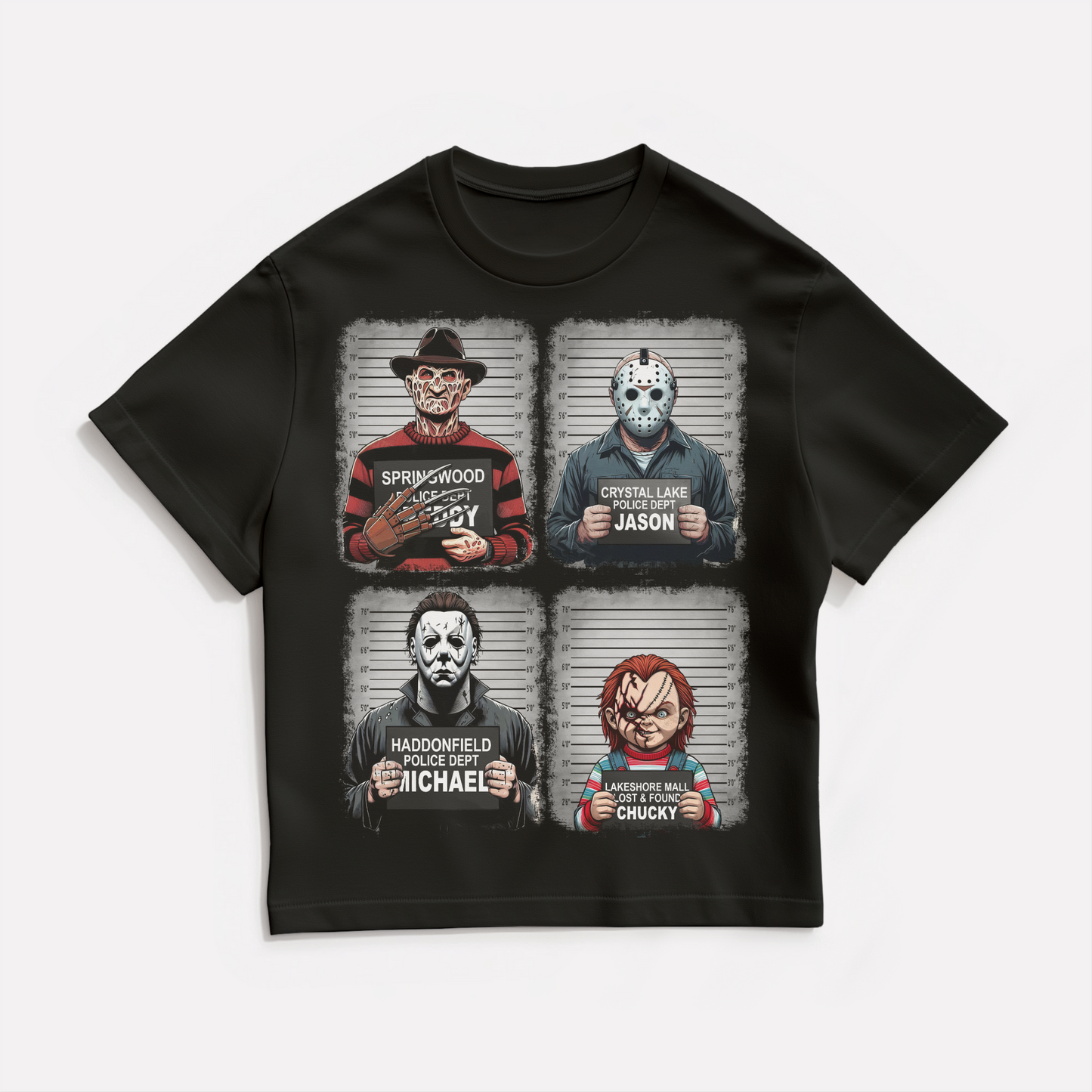 Horror Legends Mugshot Graphic Tee