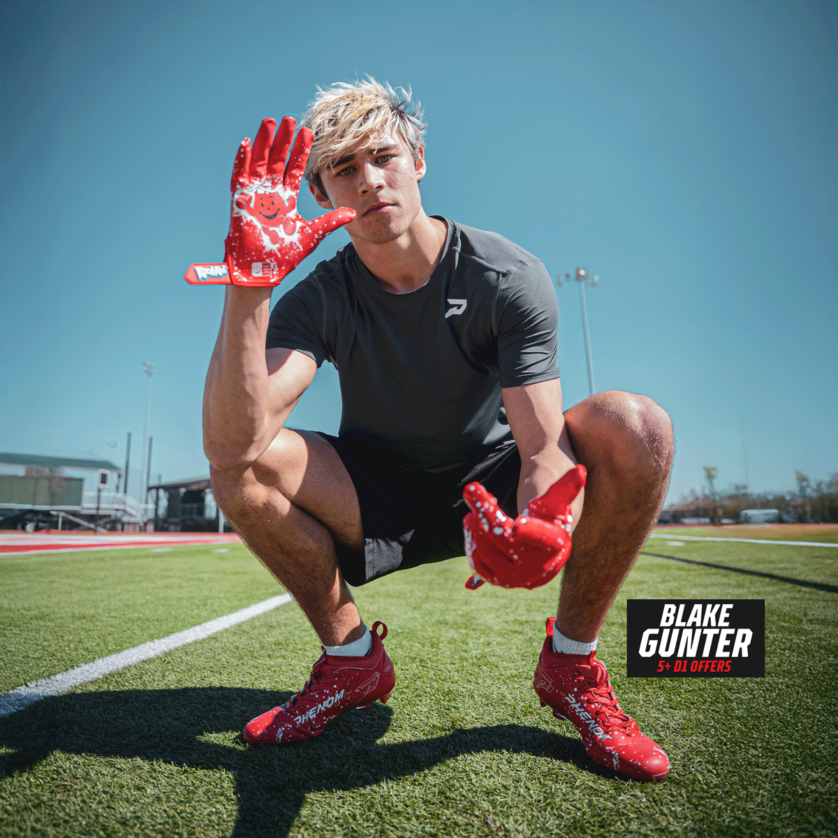 Kool-Aid 'Cherry' Football Gloves - VPS4 by Phenom Elite