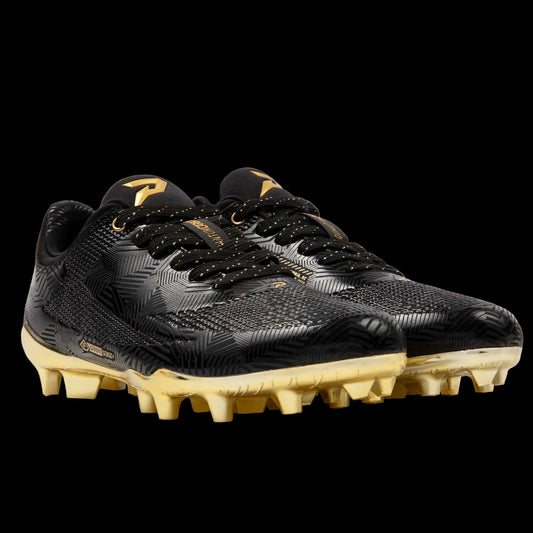 Phenom Elite Quantum Carbon Football Cleats – Gold Rush (Black & Gold)