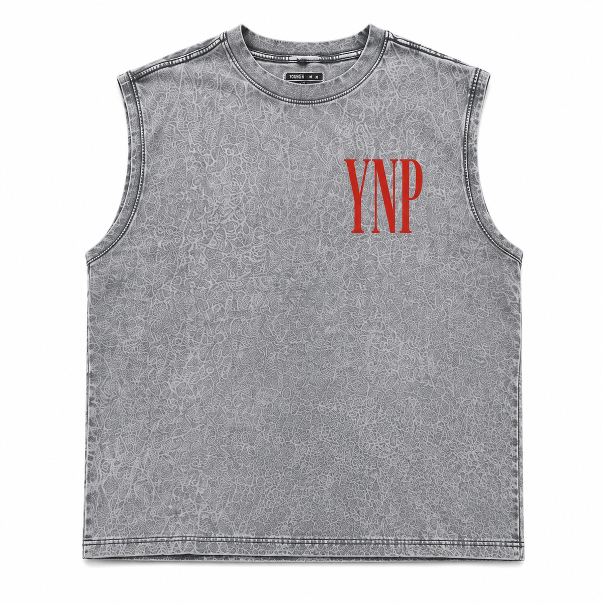 YNP Acid Wash Sleeveless Short Set