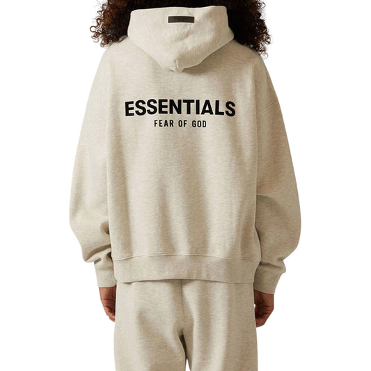 Fear of God Essentials Kids Essentials Hoodie 'Light Oatmeal'