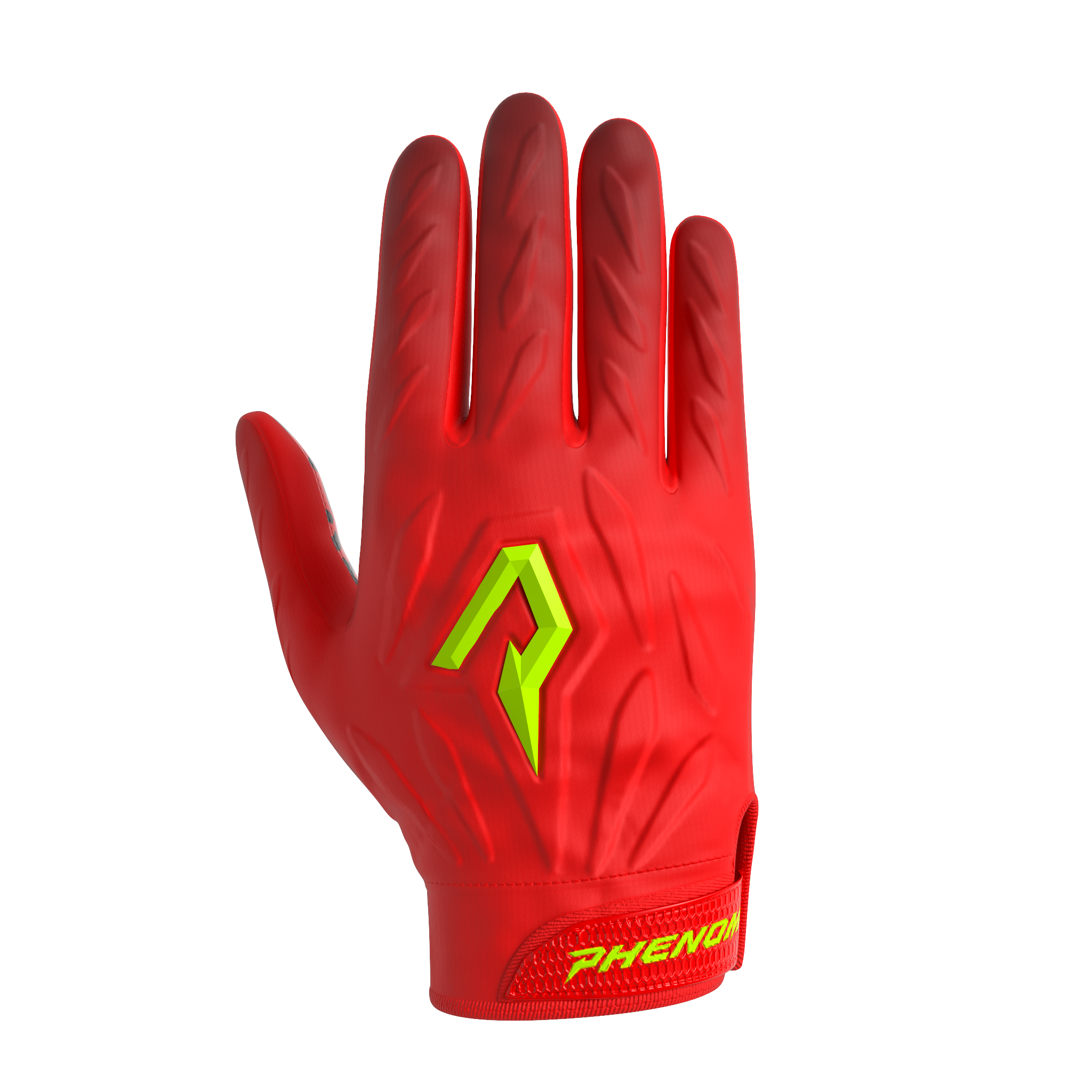 Phenom Elite Quantum Fierce Youth & Adult Padded Football Gloves - Red Leopard