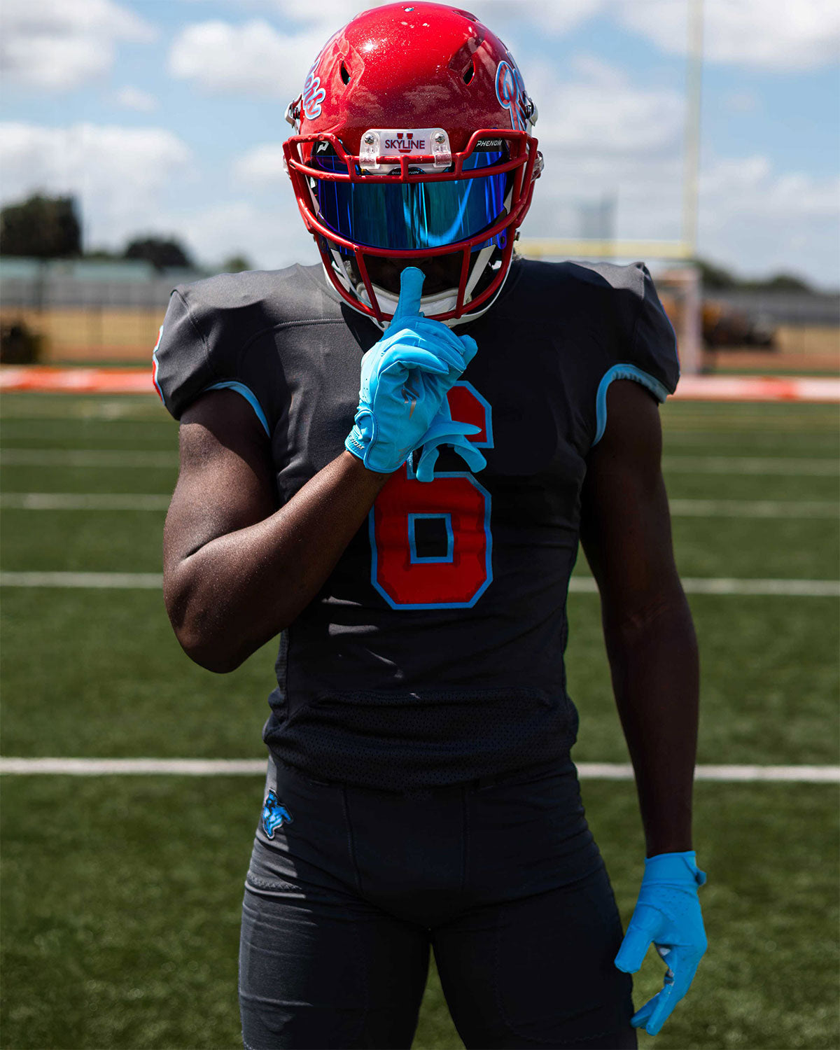 Phenom Elite VPS5 Youth Football Gloves - Team Colors