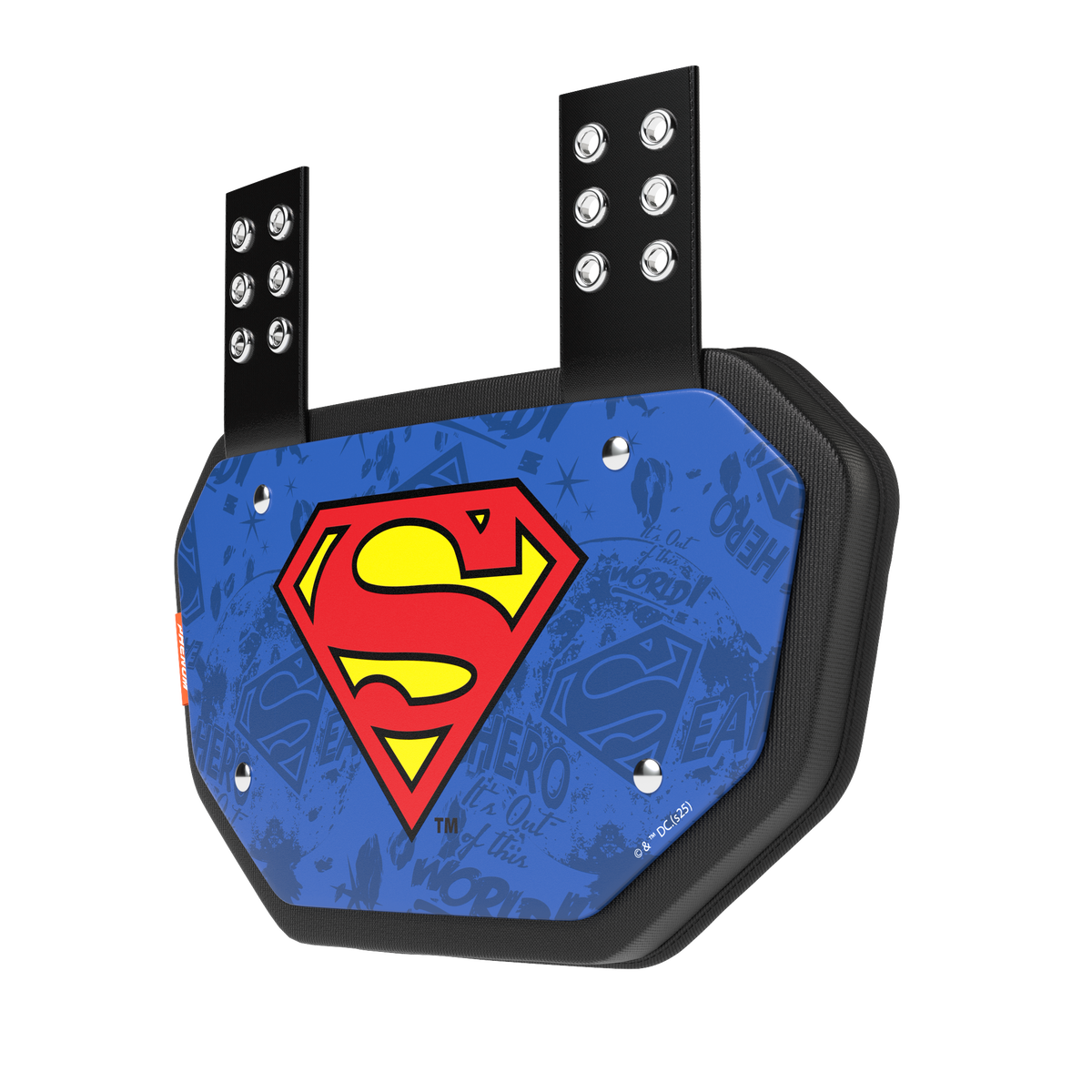 Phenom Elite Football Back Plate - Superman